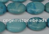 CLR373 15.5 inches 12*16mm oval dyed larimar gemstone beads