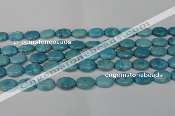 CLR373 15.5 inches 12*16mm oval dyed larimar gemstone beads