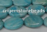 CLR374 15.5 inches 13*18mm oval dyed larimar gemstone beads