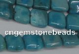 CLR380 15.5 inches 10*10mm square dyed larimar gemstone beads