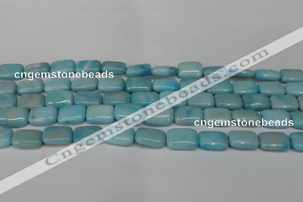 CLR392 15.5 inches 10*14mm rectangle dyed larimar gemstone beads