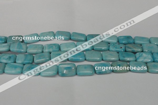 CLR393 15.5 inches 12*16mm rectangle dyed larimar gemstone beads