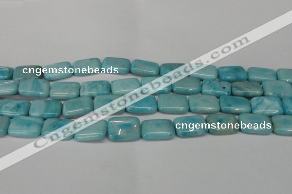 CLR394 15.5 inches 13*18mm rectangle dyed larimar gemstone beads