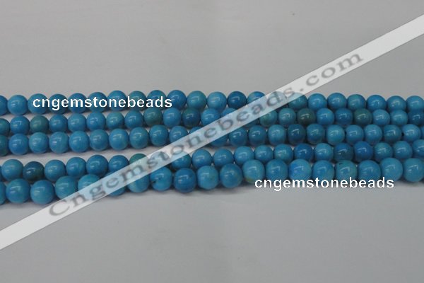 CLR400 15.5 inches 4mm round dyed larimar gemstone beads