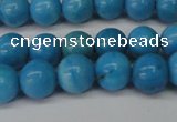 CLR401 15.5 inches 6mm round dyed larimar gemstone beads