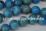 CLR402 15.5 inches 8mm round dyed larimar gemstone beads