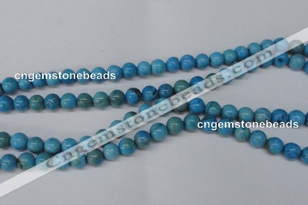 CLR402 15.5 inches 8mm round dyed larimar gemstone beads