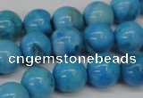 CLR403 15.5 inches 10mm round dyed larimar gemstone beads