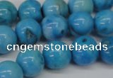 CLR404 15.5 inches 12mm round dyed larimar gemstone beads
