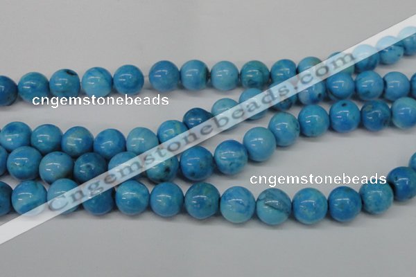 CLR406 15.5 inches 16mm round dyed larimar gemstone beads