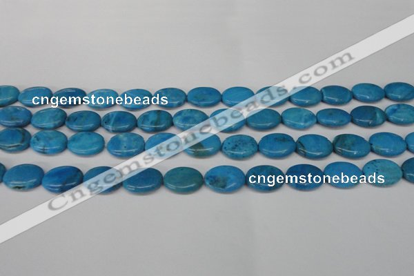 CLR420 15.5 inches 8*12mm oval dyed larimar gemstone beads