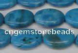 CLR422 15.5 inches 12*16mm oval dyed larimar gemstone beads