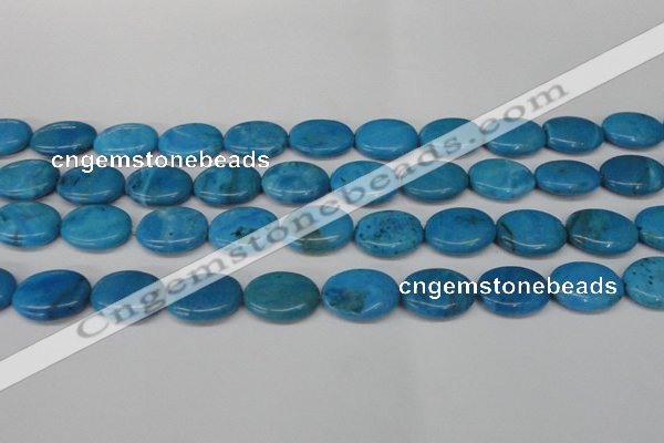 CLR422 15.5 inches 12*16mm oval dyed larimar gemstone beads