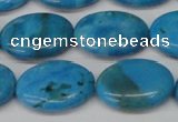 CLR423 15.5 inches 13*18mm oval dyed larimar gemstone beads