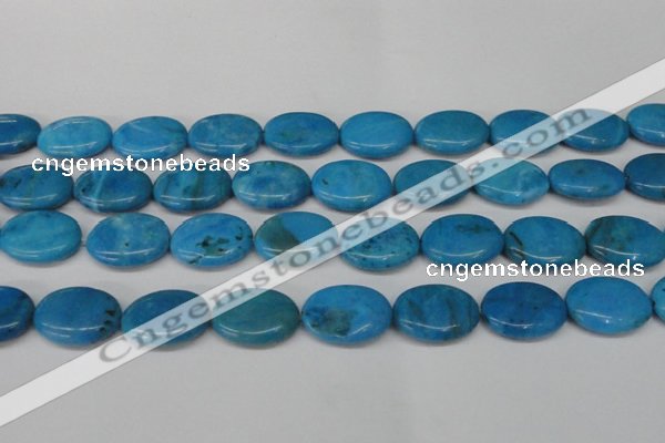 CLR424 15.5 inches 15*20mm oval dyed larimar gemstone beads