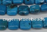 CLR430 15.5 inches 10*10mm square dyed larimar gemstone beads