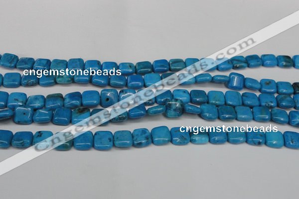 CLR430 15.5 inches 10*10mm square dyed larimar gemstone beads