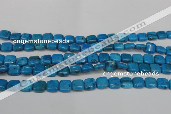 CLR431 15.5 inches 12*12mm square dyed larimar gemstone beads