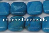 CLR432 15.5 inches 14*14mm square dyed larimar gemstone beads