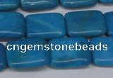 CLR441 15.5 inches 10*14mm rectangle dyed larimar gemstone beads