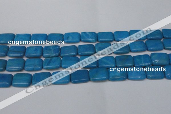 CLR443 15.5 inches 13*18mm rectangle dyed larimar gemstone beads