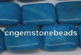 CLR444 15.5 inches 15*20mm rectangle dyed larimar gemstone beads