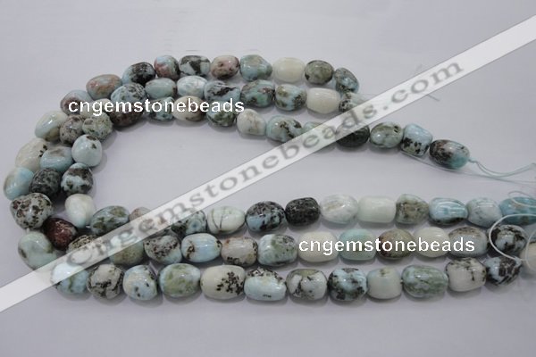 CLR52 15.5 inches 10*12mm – 12*16mm nuggets natural larimar beads