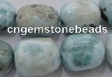 CLR53 15.5 inches 15*20mm – 18*22mm nuggets natural larimar beads