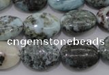 CLR55 15.5 inches 13*18mm oval natural larimar gemstone beads