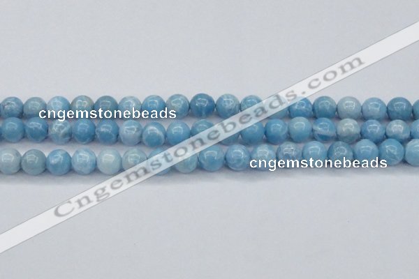 CLR603 15.5 inches 10mm round imitation larimar beads wholesale