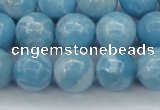 CLR604 15.5 inches 12mm round imitation larimar beads wholesale