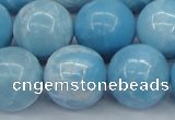 CLR606 15.5 inches 16mm round imitation larimar beads wholesale