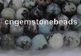 CLR62 15.5 inches 8mm round natural larimar gemstone beads