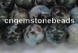 CLR64 15.5 inches 12mm round natural larimar gemstone beads