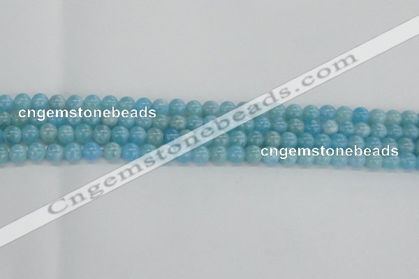 CLR70 15.5 inches 6mm round imitation larimar beads wholesale