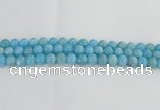 CLR72 15.5 inches 10mm round imitation larimar beads wholesale