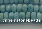 CLR79 15.5 inches 4*7mm rondelle natural larimar gemstone beads