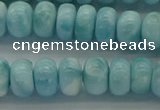 CLR80 15.5 inches 5*8mm rondelle natural larimar gemstone beads