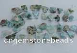 CLR90 Top drilled 15*20mm - 25*35mm freeform larimar beads