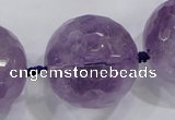 CLS01 15.5 inches 30mm faceted round large amethyst gemstone beads