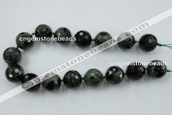 CLS107 15.5 inches 25mm faceted round kambaba jasper beads