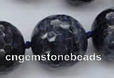 CLS12 15.5 inches 30mm faceted round large blue dumortierite beads