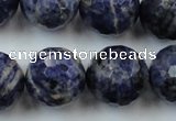 CLS152 15.5 inches 20mm faceted round sodalite gemstone beads