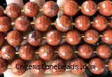 CLS419 15 inches 16mm faceted round red jasper beads wholesale