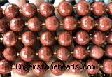 CLS421 15 inches 16mm faceted round red jasper gemstone beads