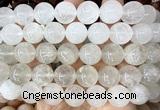 CLS600 15 inches 16mm round Angolan white quartz beads