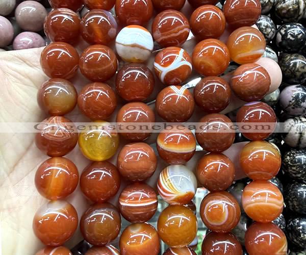 CLS610 15 inches 16mm round red banded agate gemstone beads
