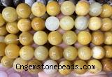 CLS621 15 inches 16mm round yellow jade beads wholesale