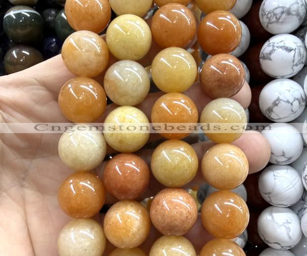 CLS622 15 inches 16mm round red aventurine jade beads wholesale