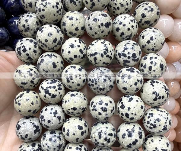 CLS631 15 inches 16mm round dalmatian jasper beads wholesale
